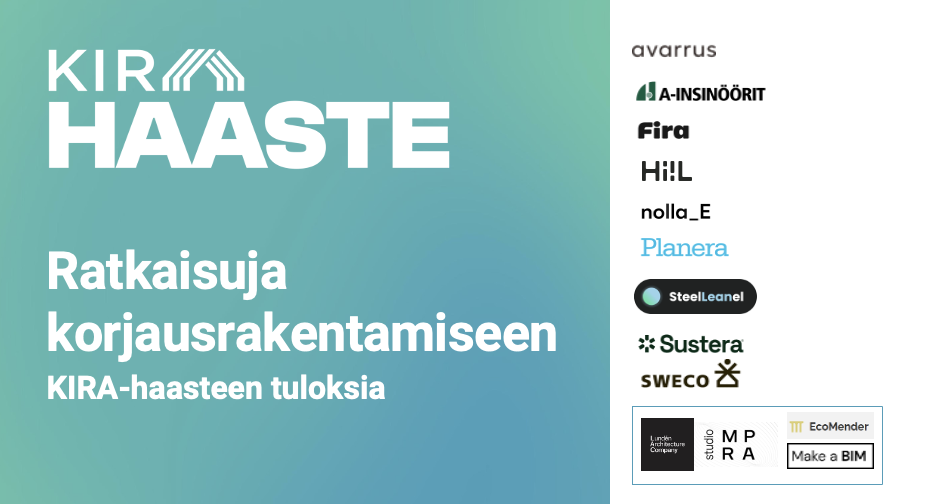 Korjausrakentamisen ratkaisut – KIRA-haasteen tuloksia